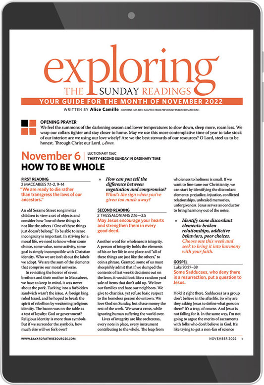 November 2022 Exploring the Sunday Readings Digital Edition