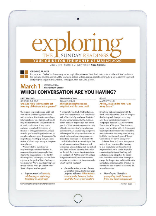 March 2020 Exploring the Sunday Readings Digital Edition