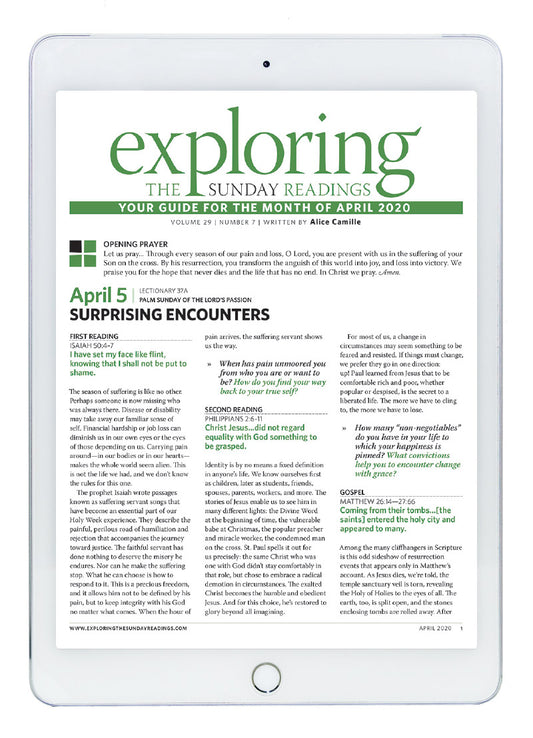 April 2020 Exploring the Sunday Readings Digital Edition