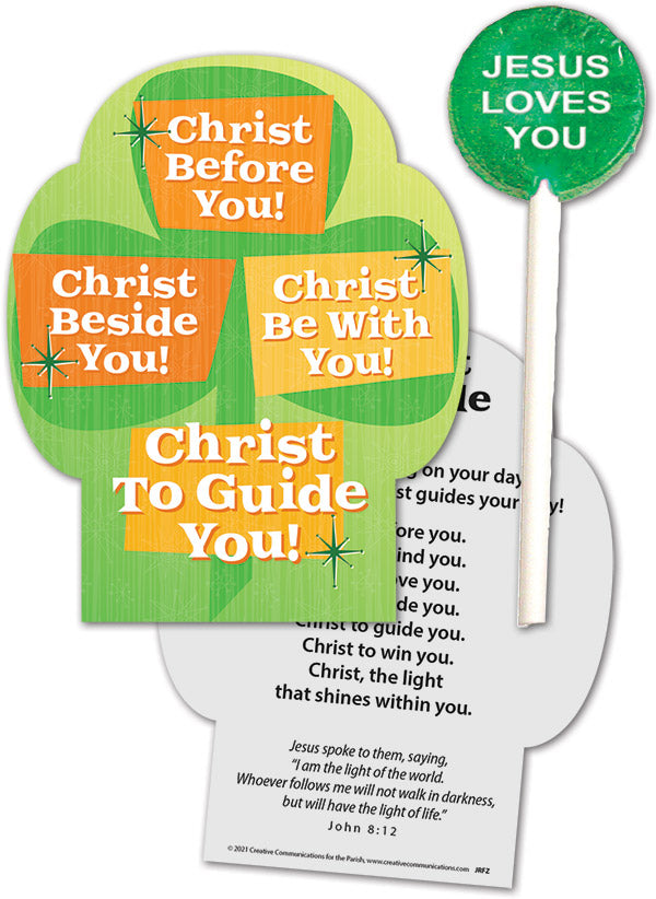 Christ Beside You! Christ to Guide You! Lollipop with Gift Card