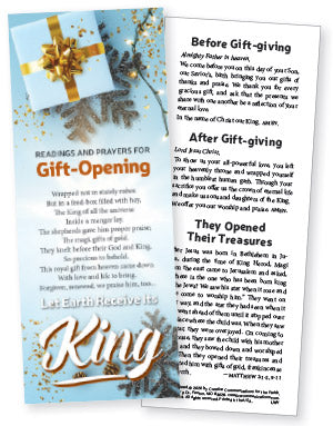 Gift Opening Litany