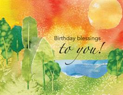 Birthday Blessings to You Parish Occasion Card - Imprinted