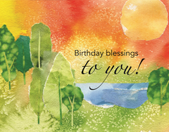 Birthday Wishes to You Parish Occasion Card - Blank