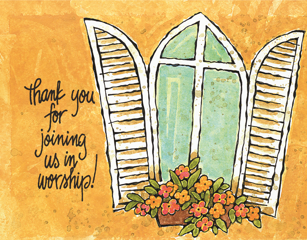 SALE - Thank You For Joining Us In Worship! Card