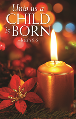 Advent Prayer Card - Unto Us a Child is Born