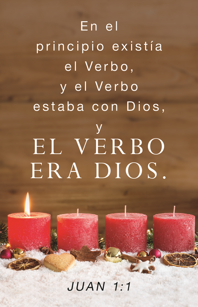 SALE - Spanish Advent Prayer Card - En El Principio