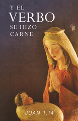 SALE - Spanish Christmas Prayer Card - And the Word Became Flesh