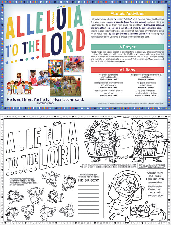 Alleluia To The Lord Placemat