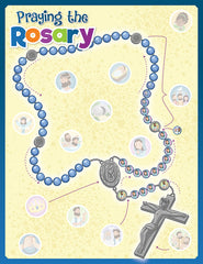 Praying the Rosary Activity Sheet with Stickers