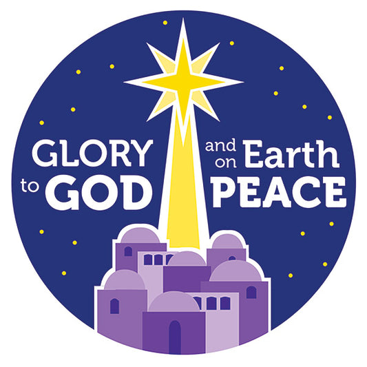 Glory to God and on Peace Sticker Roll