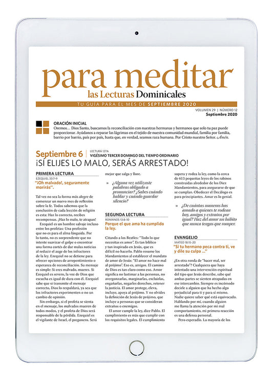 Septiembre 2020 Para Meditar Edición Digital