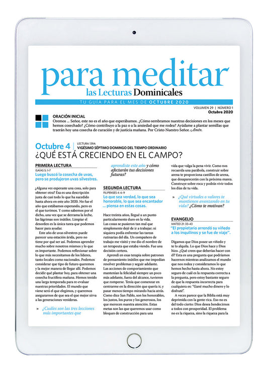 Octubre 2020 Para Meditar Edición Digital