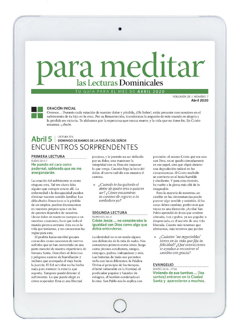 Abril 2020 Para Meditar Edición Digital