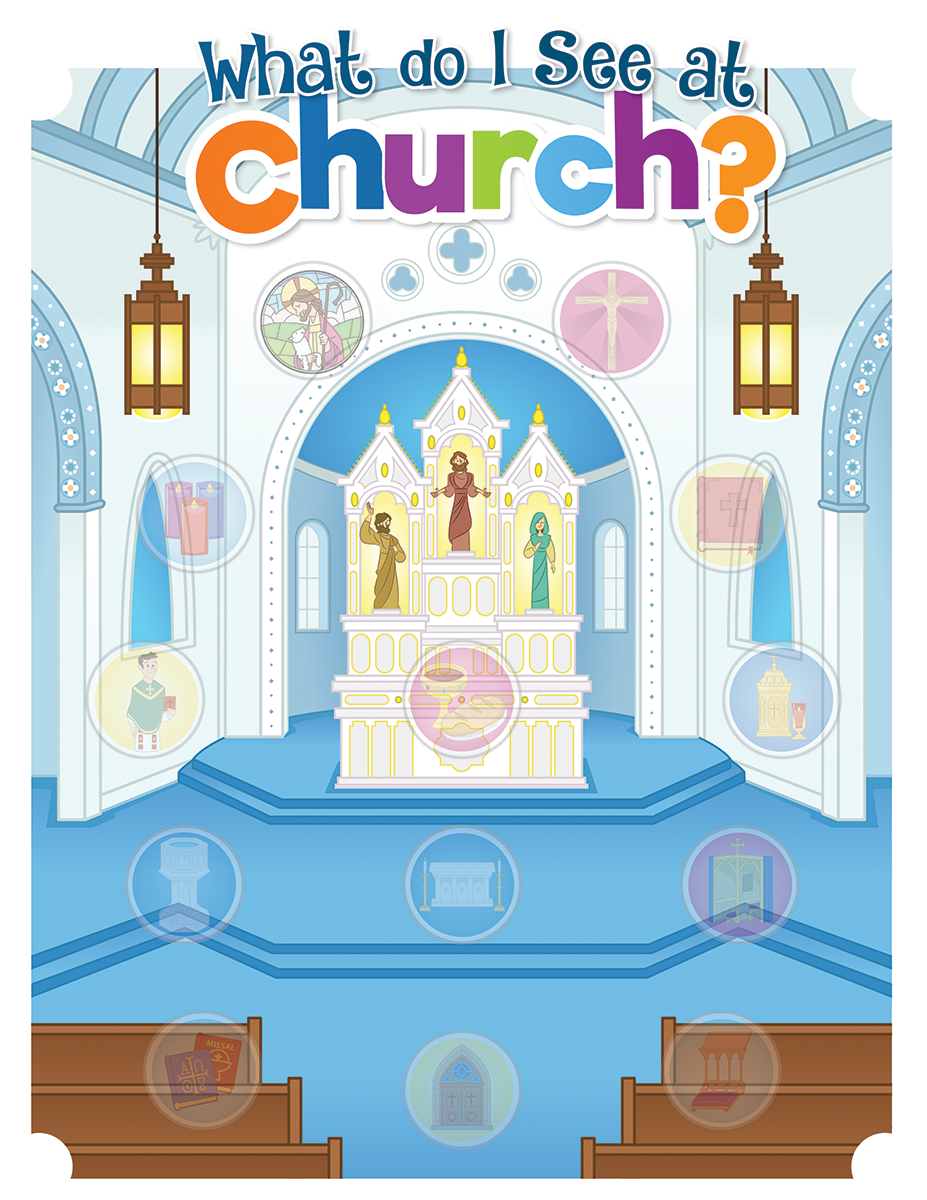 What do I See at Church? Activity Sheet with Stickers