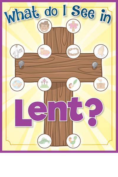 What Do I See At Lent - Activity Sheet + Stickers