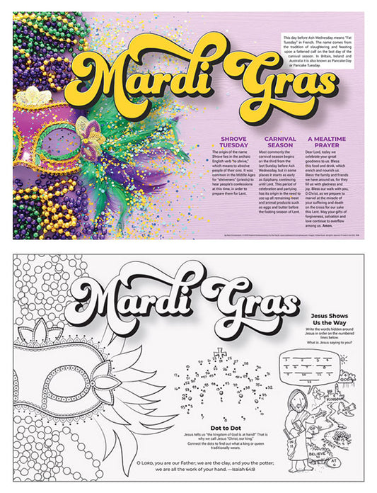 Mardi Gras Placemat