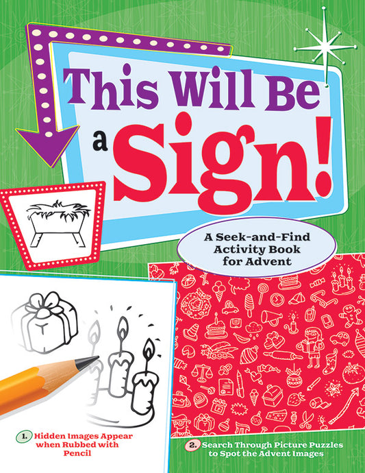 "This Will Be a Sign" cover features coloring activities.