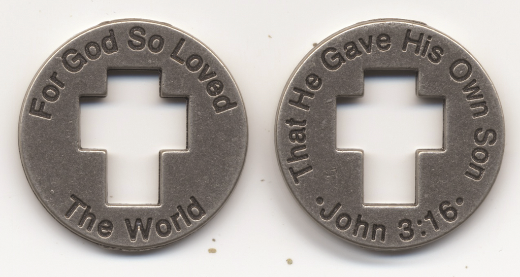 John 3:16 Metal Coin