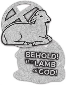 Picture of two "Coin Easter Lamb of God"