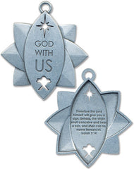 Metal Christmas Ornament - God with Us