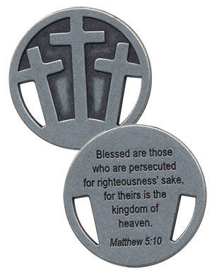 Picture of "Three Crosses Coin" both sides. 