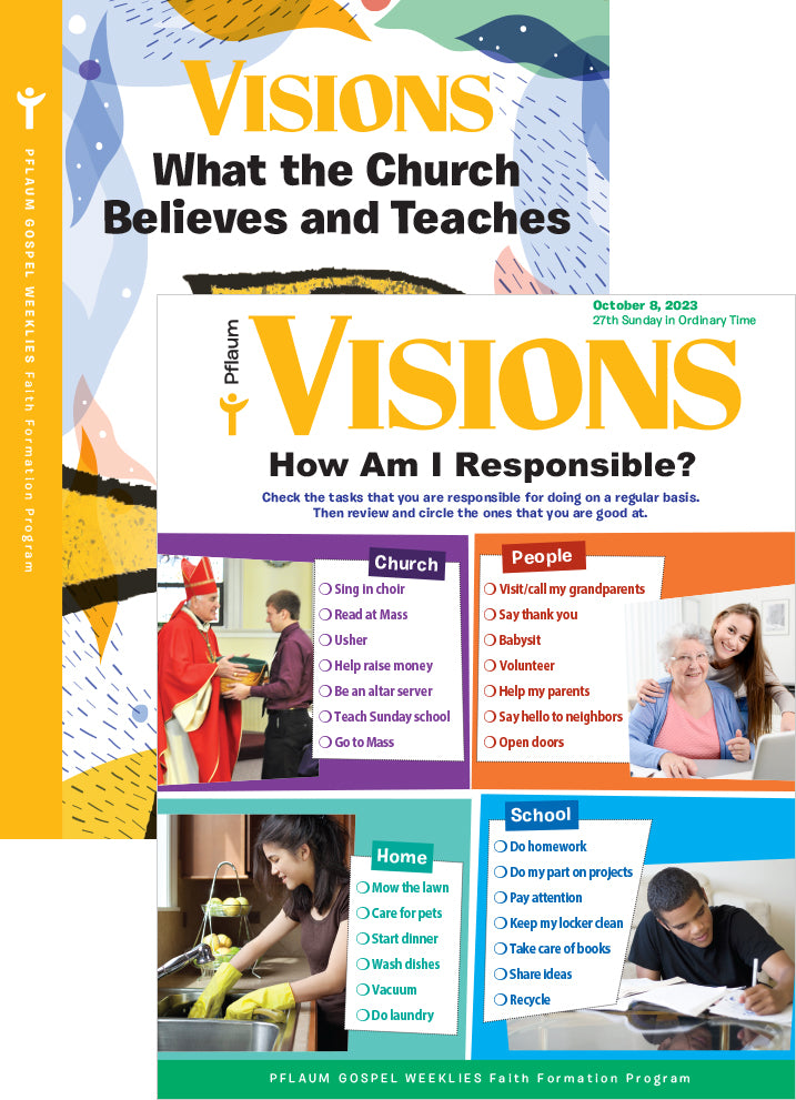 Visions Student — Grades 7-9 — Pflaum Gospel Weeklies